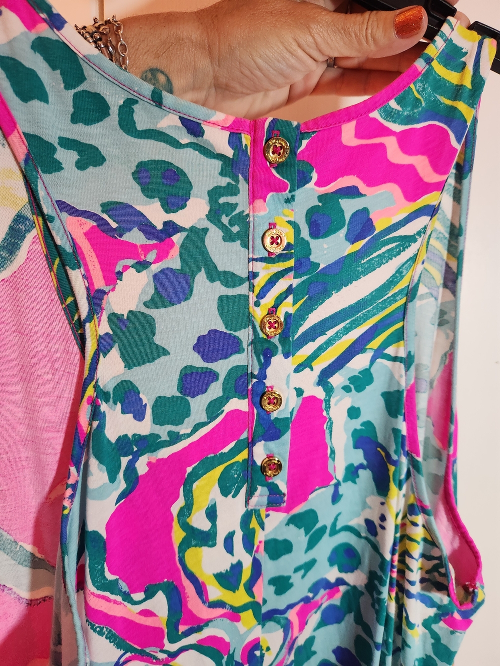 Lilly Pulitzer Multicolor Tankdress In EUC Print - Picture 2 of 4